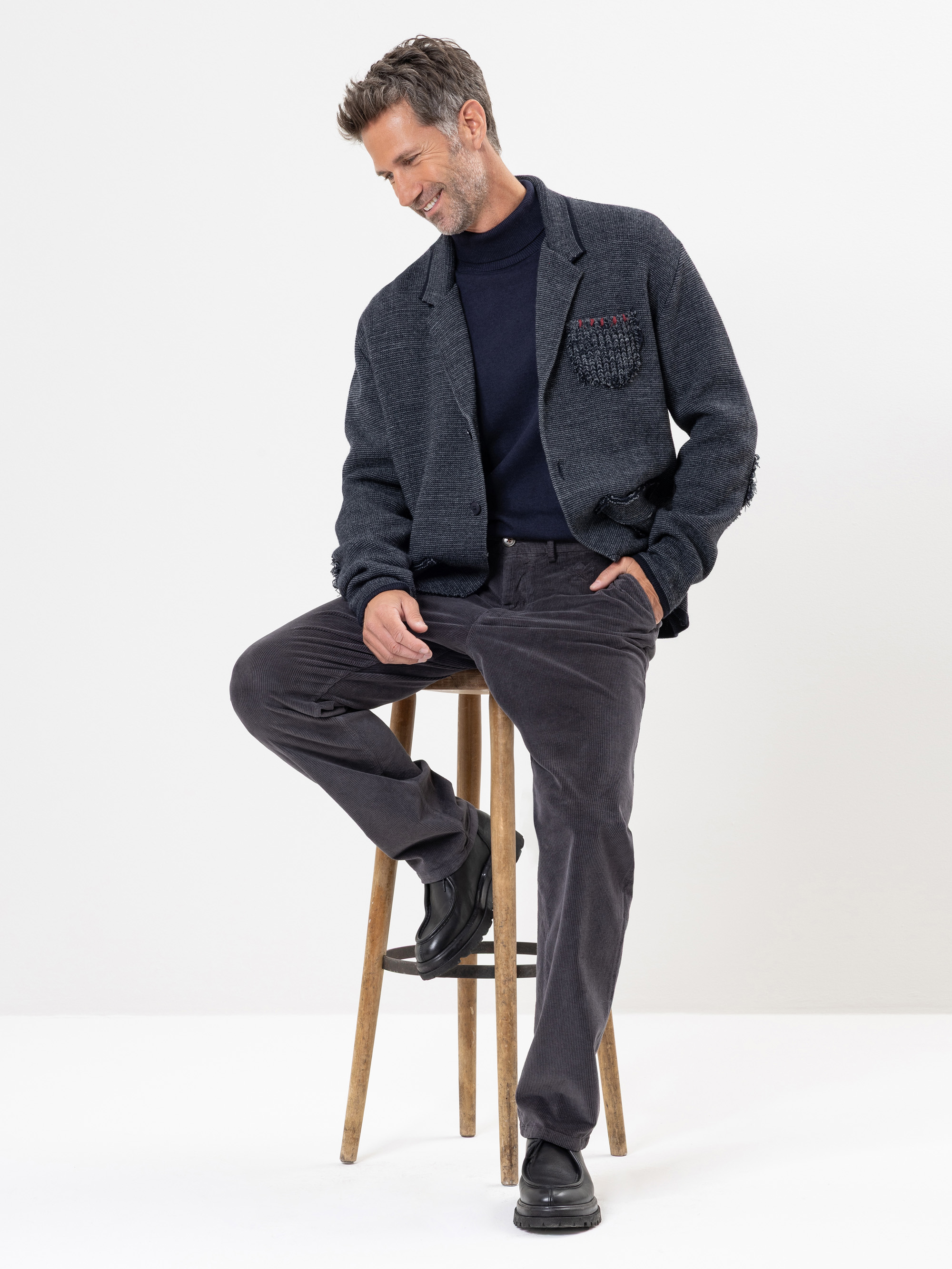 Sakko aus Strickjersey Herrlicher Herrlicher