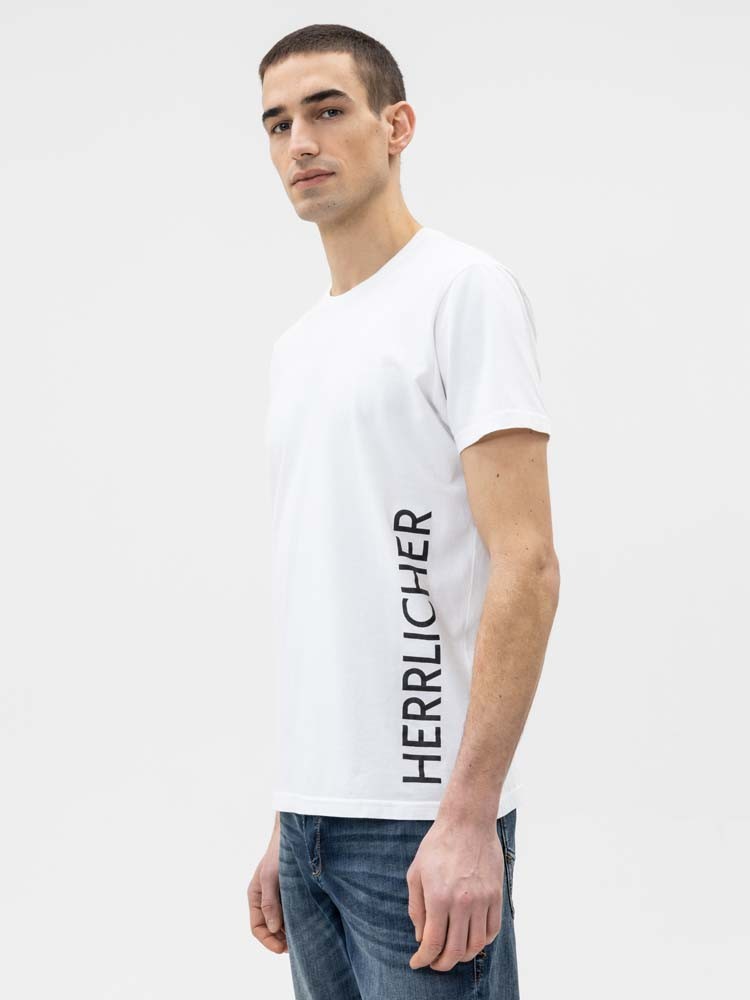 Herrlicher Base T-Shirt mit Schriftzug