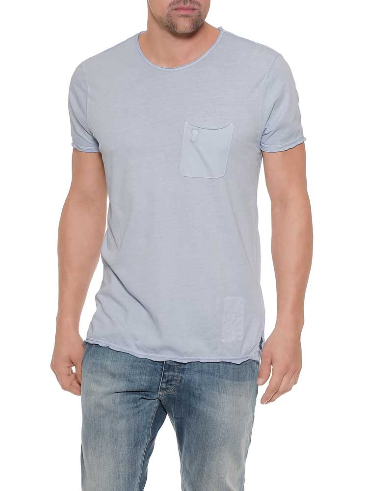 Herrlicher Ronny Jersey T-Shirt im Garment-Dyed-Look
