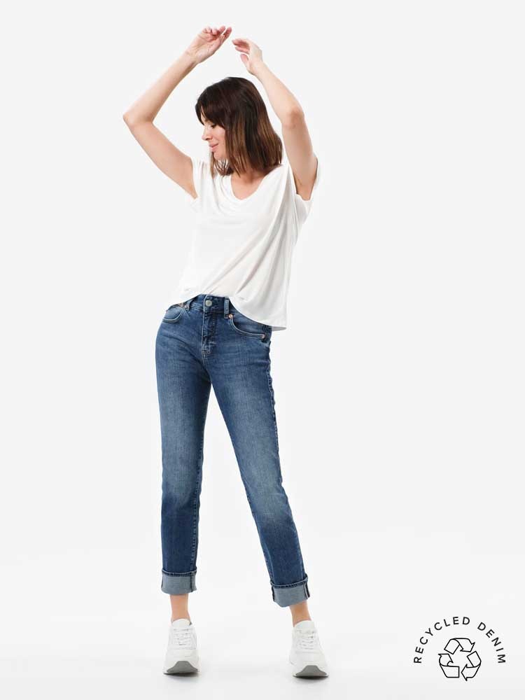 Marlies Straight Jeans mit recycelter Baumwolle