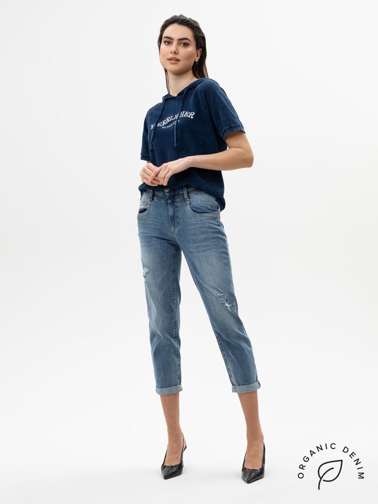 Herrlicher Pitch Hi Tap Jeans aus Bio-Baumwolle