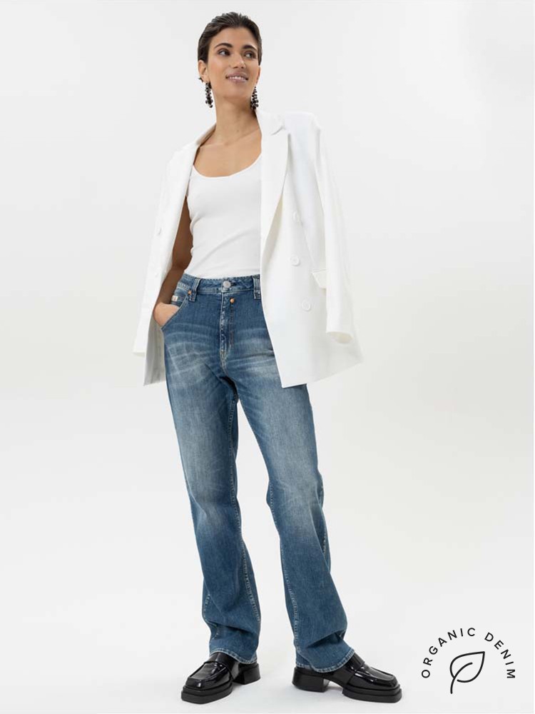Herrlicher Touch HI Straight Cashmere Touch Jeans mit Bio-Baumwolle