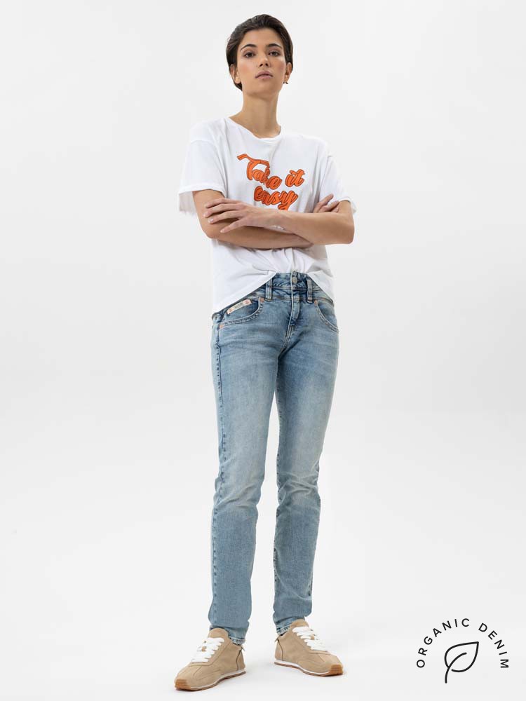 Herrlicher Pearl Slim Jeans mit Bio-Baumwolle