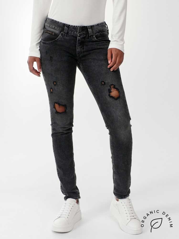 Herrlicher Touch Slim Cashmere Touch Jeans mit Bio-Baumwolle