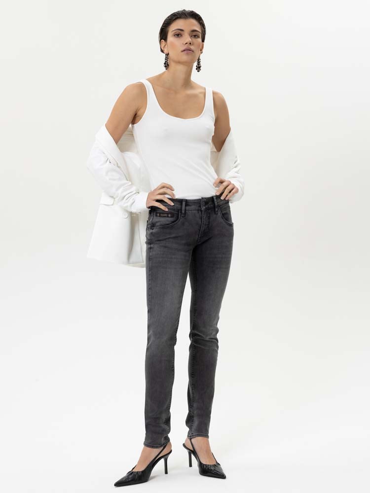 Herrlicher Touch Slim Jeans mit recycelter Baumwolle