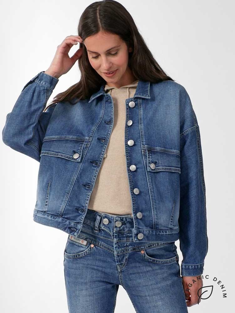 Herrlicher Jody Oversized Jeansjacke aus Bio-Baumwolle