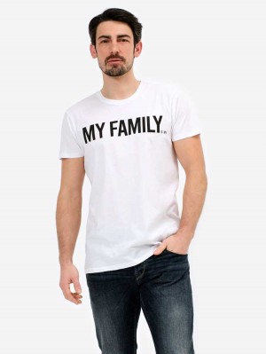 Herrlicher Base T-Shirt aus gekämmter Baumwolle mit Print