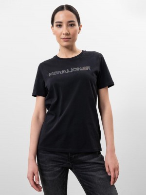 Herrlicher Camber T-Shirt mit Hologramm Print