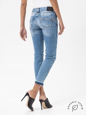 Herrlicher Touch Cropped Jeans aus Bio-Baumwolle