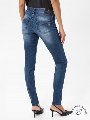 Herrlicher Touch Slim Jeans aus Bio-Baumwolle