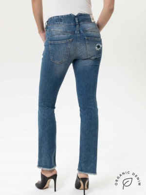 Herrlicher Pearl Cashmere Touch Bootcut Jeans mit Bio-Baumwolle