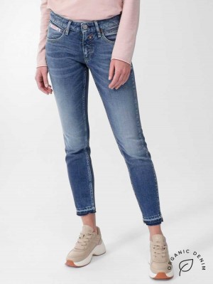 Herrlicher Touch Cropped Cashmere Touch Jeans mit Bio-Baumwolle 