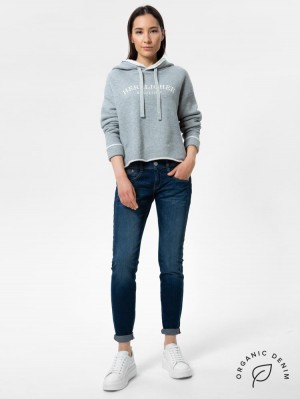 Herrlicher Gila Slim Jeans mit Cashmere Touch und Bio-Baumwolle