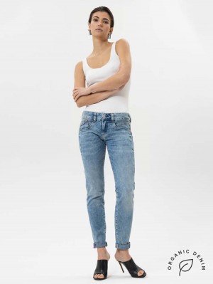 Herrlicher Gila Slim Jeans mit Bio-Baumwolle und Cashmere Touch