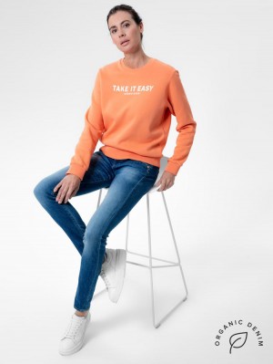 Herrlicher Pearl Slim Jeans mit Cashmere Touch und Bio Baumwolle