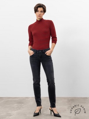 Herrlicher Touch Slim Jeans mit Cashmere Touch und Bio-Baumwolle