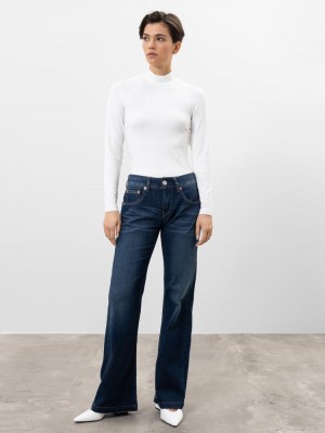 Herrlicher Edna Flared Jeans mit Cashmere Touch und Bio-Baumwolle